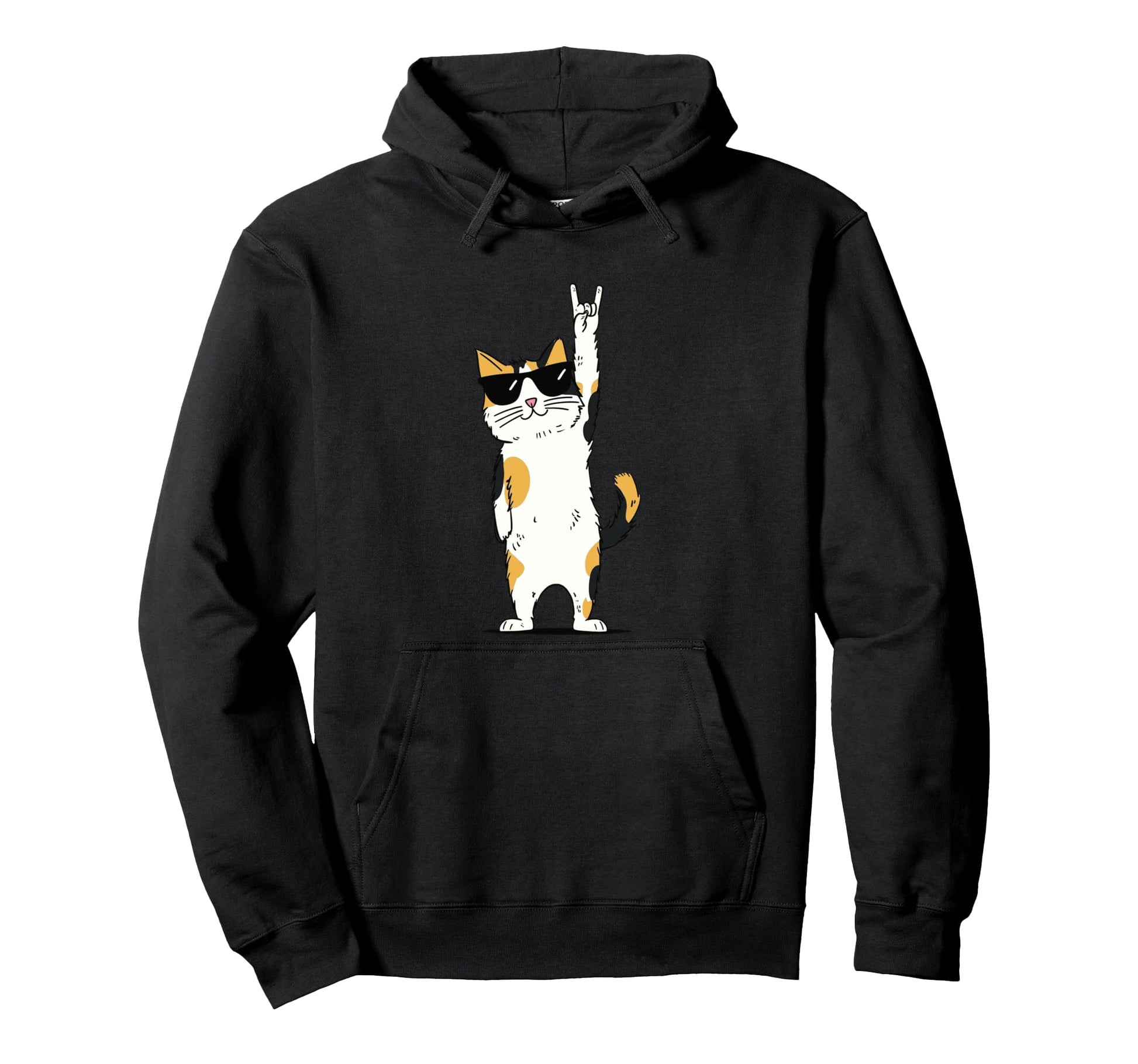 Cat Sunglasses Funny Cat Lover Hoodie - Streetwear Style for Adults - T-Shirt, Sweatshirt, Hoodie
