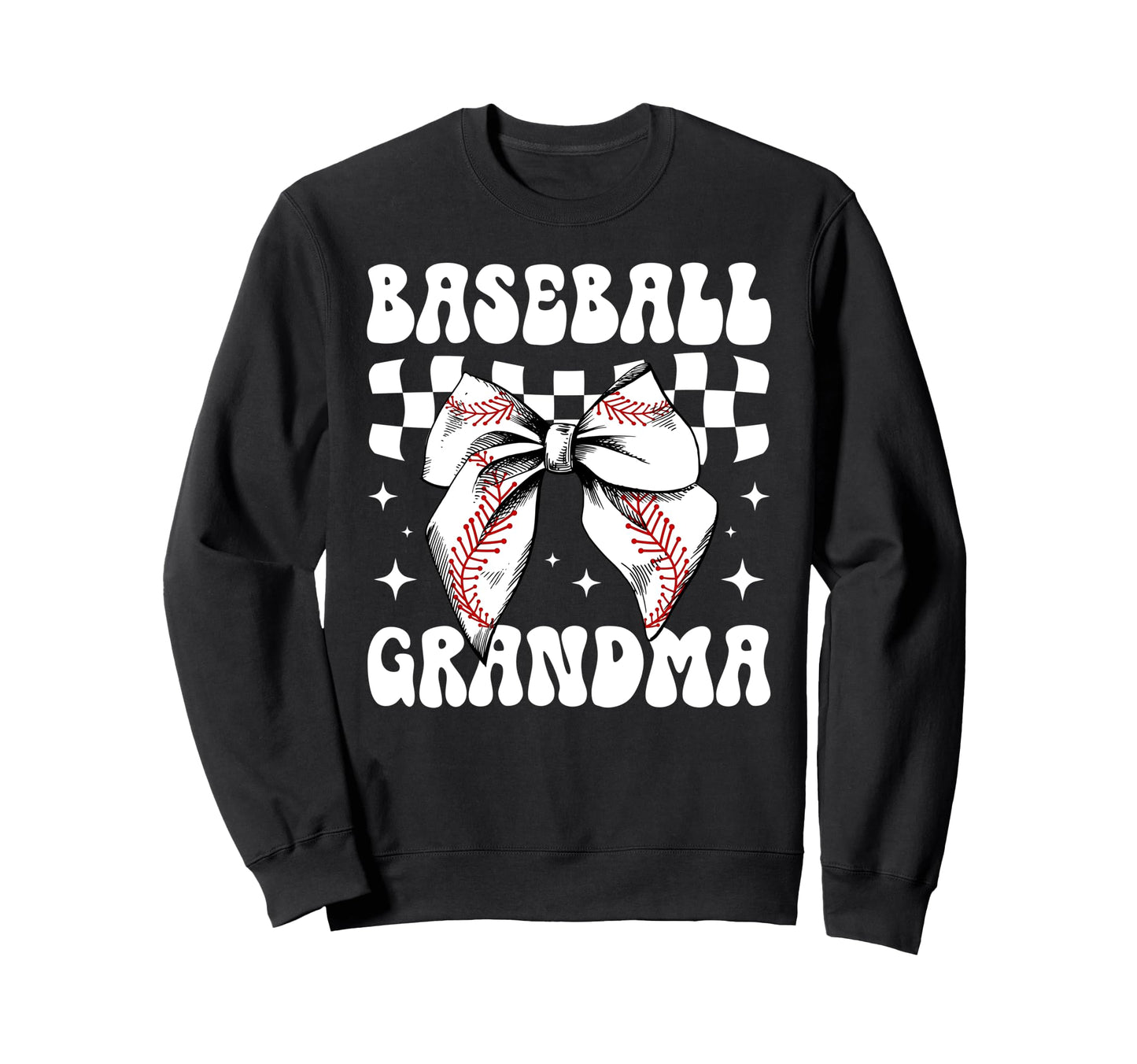 Baseball Grandma Baseball Sweatshirt - Casual Everyday Wear Men Women - T-Shirt, Sweatshirt, Hoodie