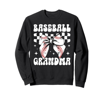 Baseball Grandma Baseball Sweatshirt - Casual Everyday Wear Men Women - T-Shirt, Sweatshirt, Hoodie