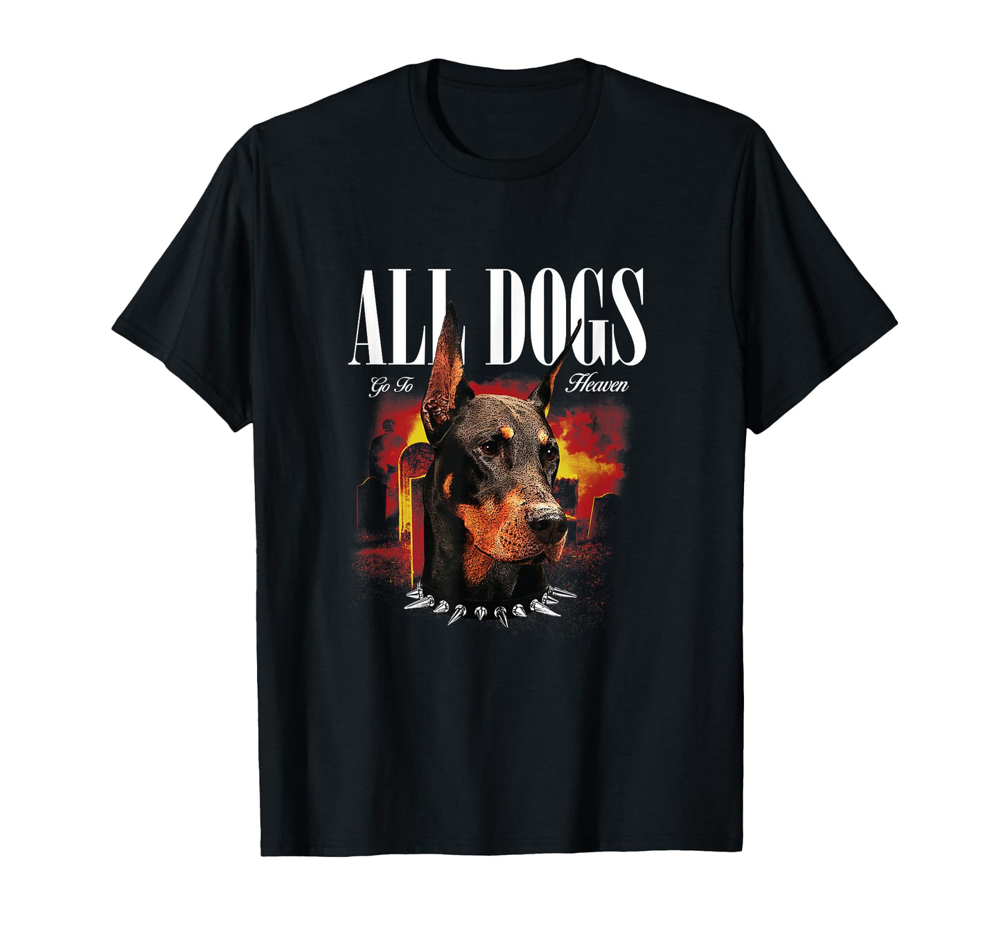 Doberman Dog Aesthetic Edgy T-Shirt - Custom Art Print for Adults - T-Shirt, Sweatshirt, Hoodie