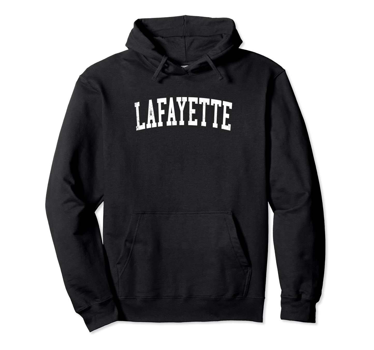 Lafayette La Distressed White Varsity Hoodie - Casual Everyday Wear Unisex - T-Shirt, Sweatshirt, Hoodie