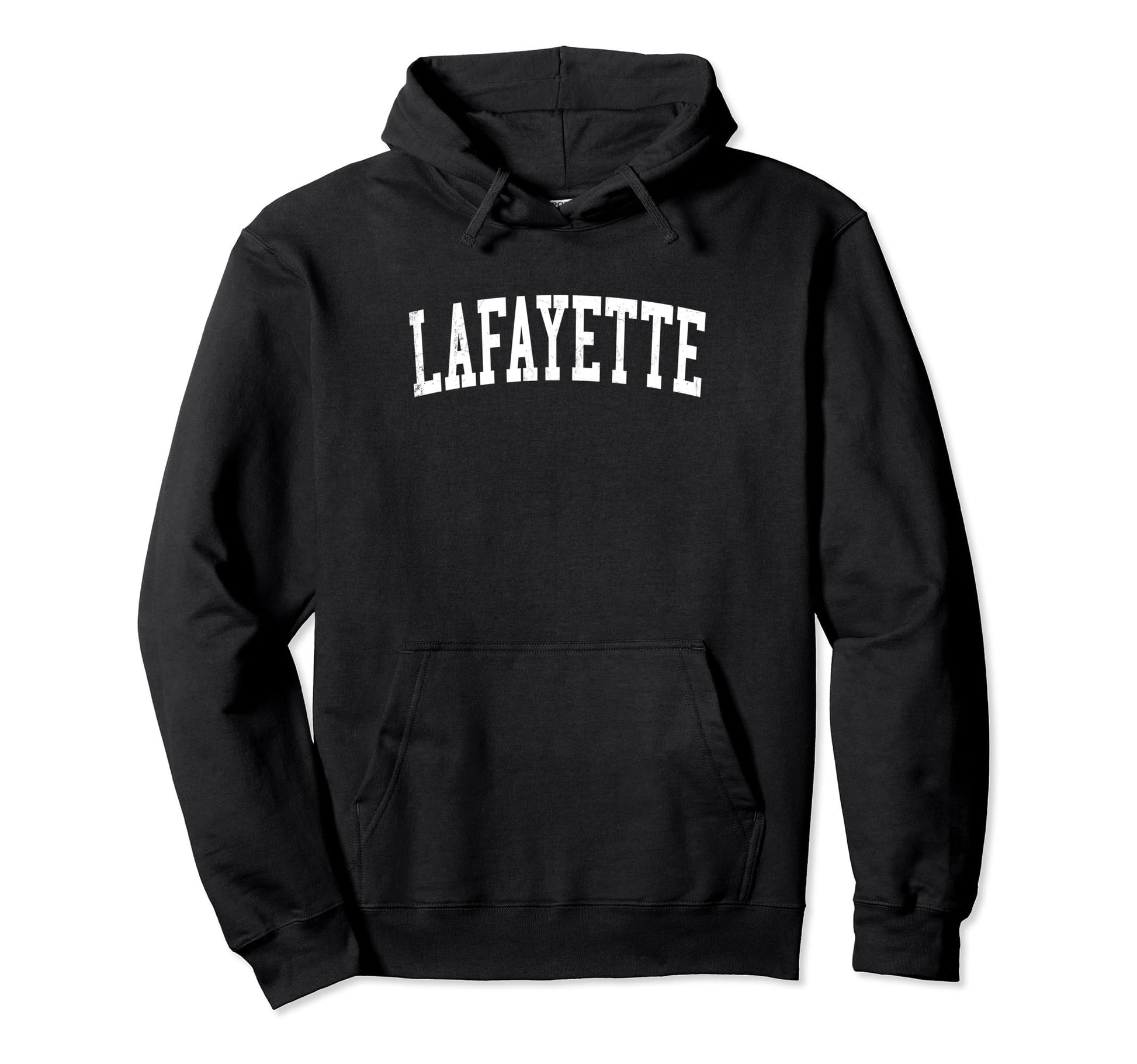 Lafayette La Distressed White Varsity Hoodie - Casual Everyday Wear Unisex - T-Shirt, Sweatshirt, Hoodie