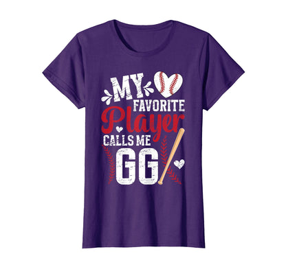 My Favorite Baseball Player Gg T-Shirt - Minimalist Print for Adults - T-Shirt, Sweatshirt, Hoodie