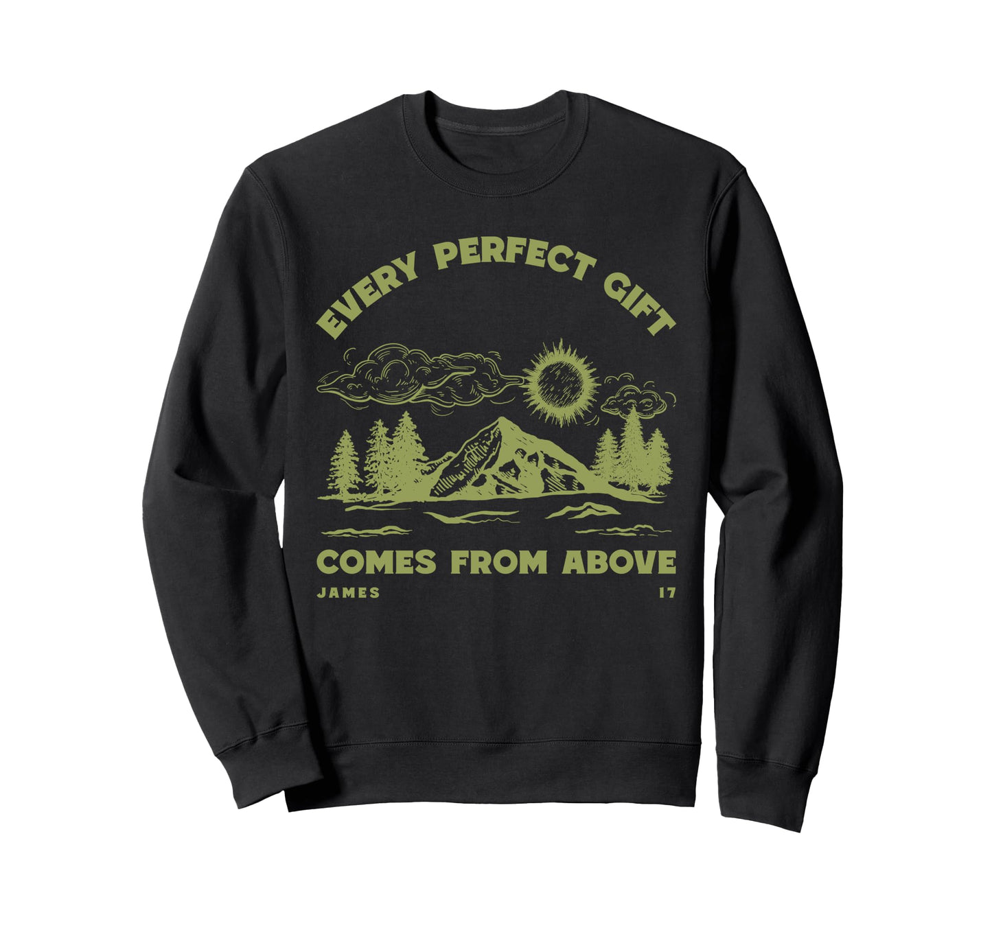 Boho Christian Camping Scripture Sweatshirt - Aesthetic Graphic Men Women - T-Shirt, Sweatshirt, Hoodie