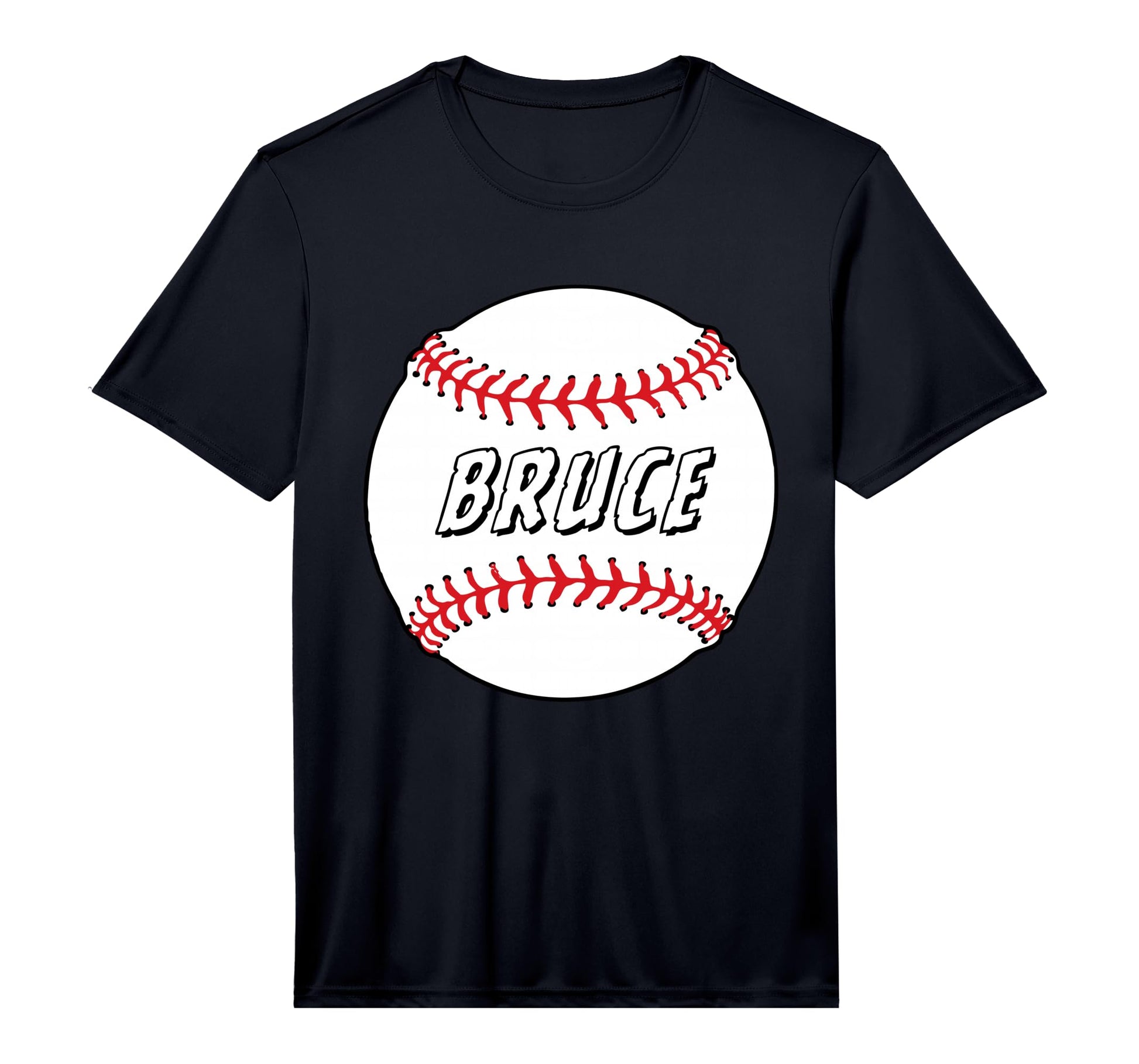 Novelty Personalized Name Bruce Sports T-Shirt - Custom Art Print Unisex - T-Shirt, Sweatshirt, Hoodie