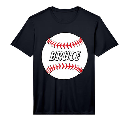 Novelty Personalized Name Bruce Sports T-Shirt - Custom Art Print Unisex - T-Shirt, Sweatshirt, Hoodie