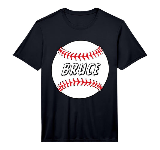 Novelty Personalized Name Bruce Sports T-Shirt - Custom Art Print Unisex - T-Shirt, Sweatshirt, Hoodie