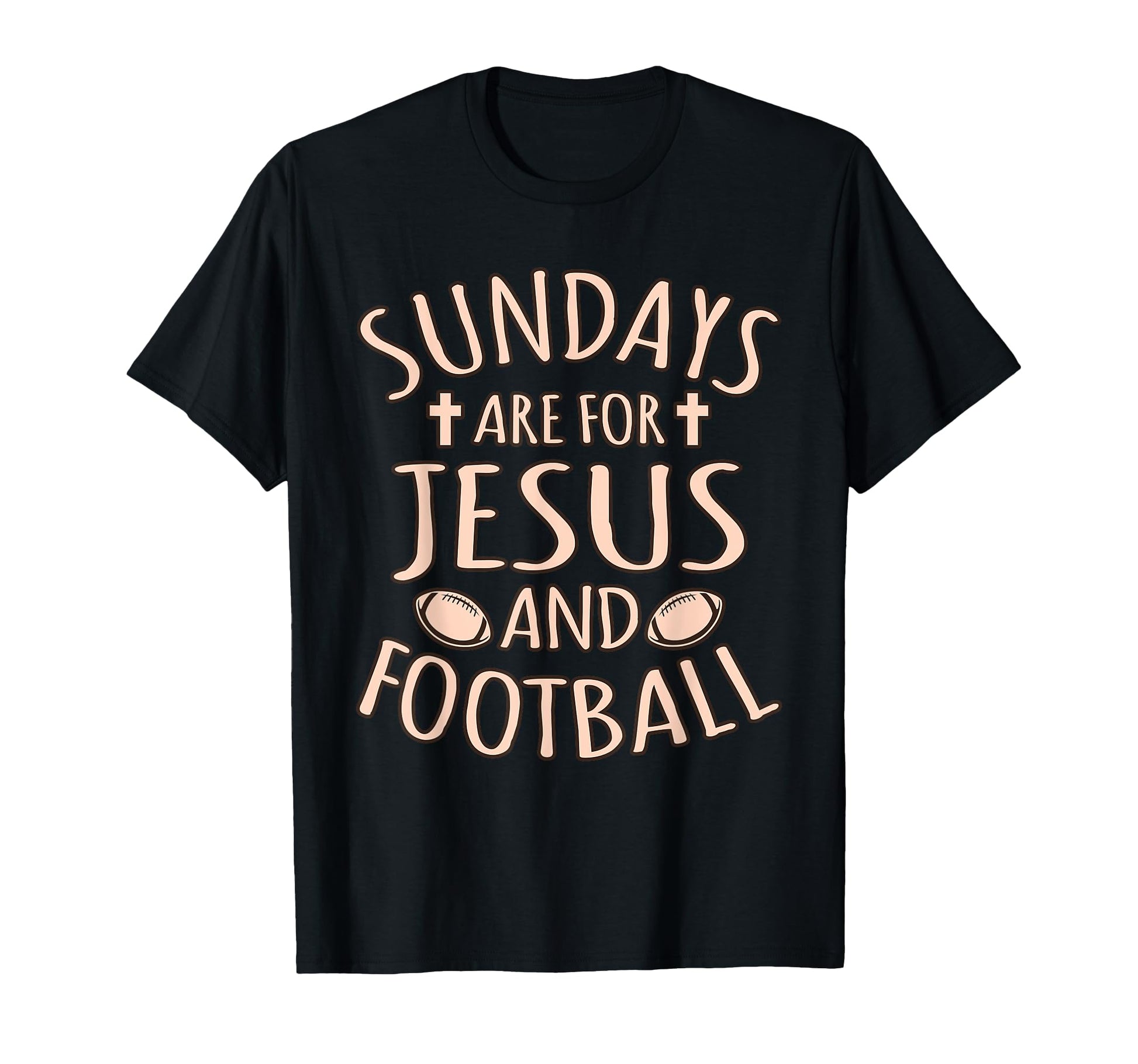 Sundays Jesus And Football Player T-Shirt - Casual Everyday Wear Men Women - T-Shirt, Sweatshirt, Hoodie