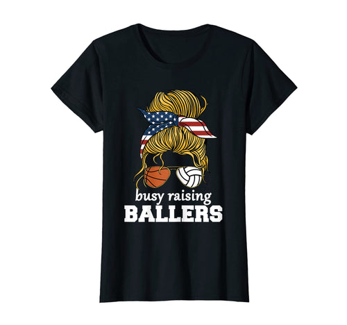 Womens Volleyball And Basketball Mom T-Shirt - Unique Graphic for Adults - T-Shirt, Sweatshirt, Hoodie