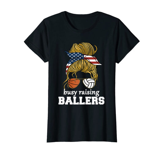 Womens Volleyball And Basketball Mom T-Shirt - Unique Graphic for Adults - T-Shirt, Sweatshirt, Hoodie