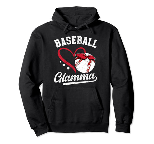 Baseball Glamma Grandma Glamma Baseball Hoodie - Streetwear Style Unisex - T-Shirt, Sweatshirt, Hoodie