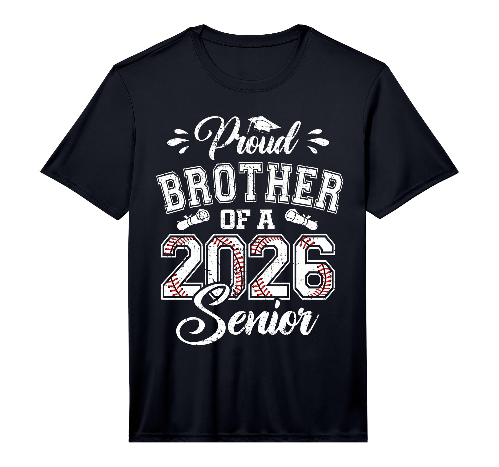 Proud Brother 2026 Senior Baseball T-Shirt - Minimalist Print Unisex - T-Shirt, Sweatshirt, Hoodie