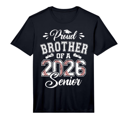 Proud Brother 2026 Senior Baseball T-Shirt - Minimalist Print Unisex - T-Shirt, Sweatshirt, Hoodie