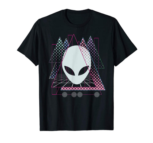 Vaporwave Alien Aesthetic Geometric T-Shirt - Fun Novelty Design Unisex - T-Shirt, Sweatshirt, Hoodie