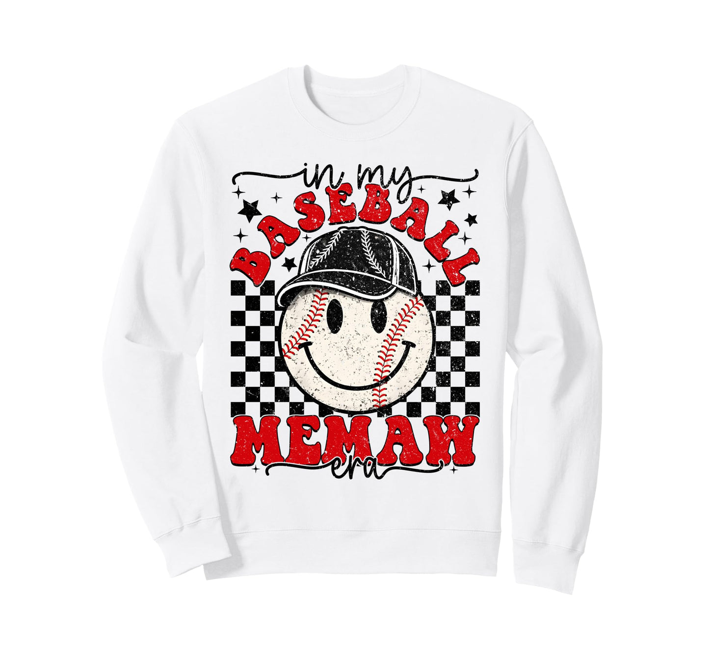 My Baseball Memaw Era Mothers Day Sweatshirt - Aesthetic Graphic Unisex - T-Shirt, Sweatshirt, Hoodie