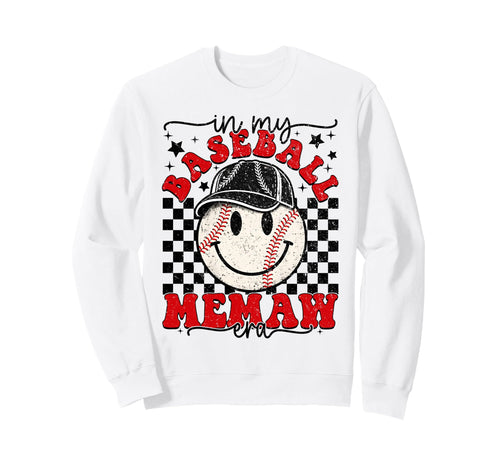 My Baseball Memaw Era Mothers Day Sweatshirt - Aesthetic Graphic Unisex - T-Shirt, Sweatshirt, Hoodie