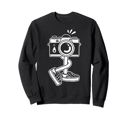 Funny Camera Costume Photographer Sweatshirt - Unique Graphic for Adults - T-Shirt, Sweatshirt, Hoodie