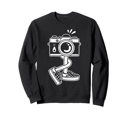 Funny Camera Costume Photographer Sweatshirt - Unique Graphic for Adults - T-Shirt, Sweatshirt, Hoodie