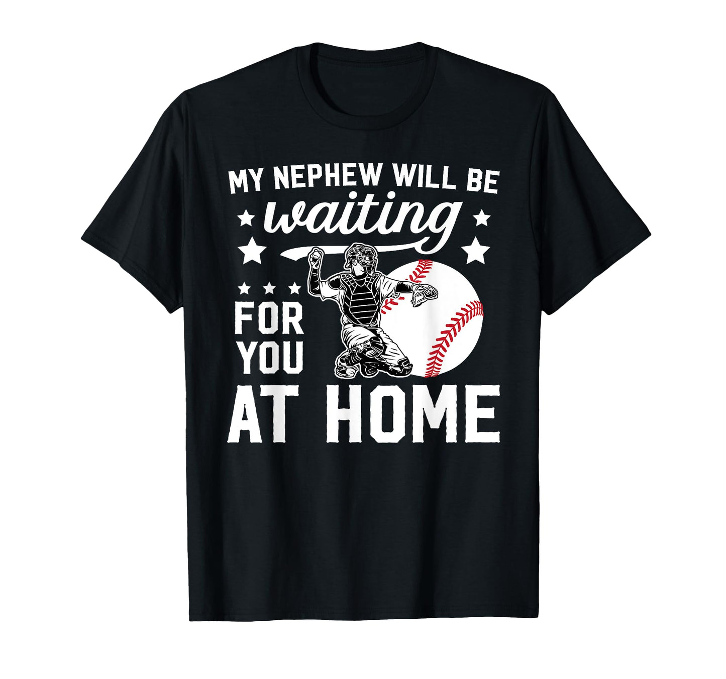 Funny Baseball Catcher Aunt Baseball T-Shirt - Custom Art Print Unisex - T-Shirt, Sweatshirt, Hoodie