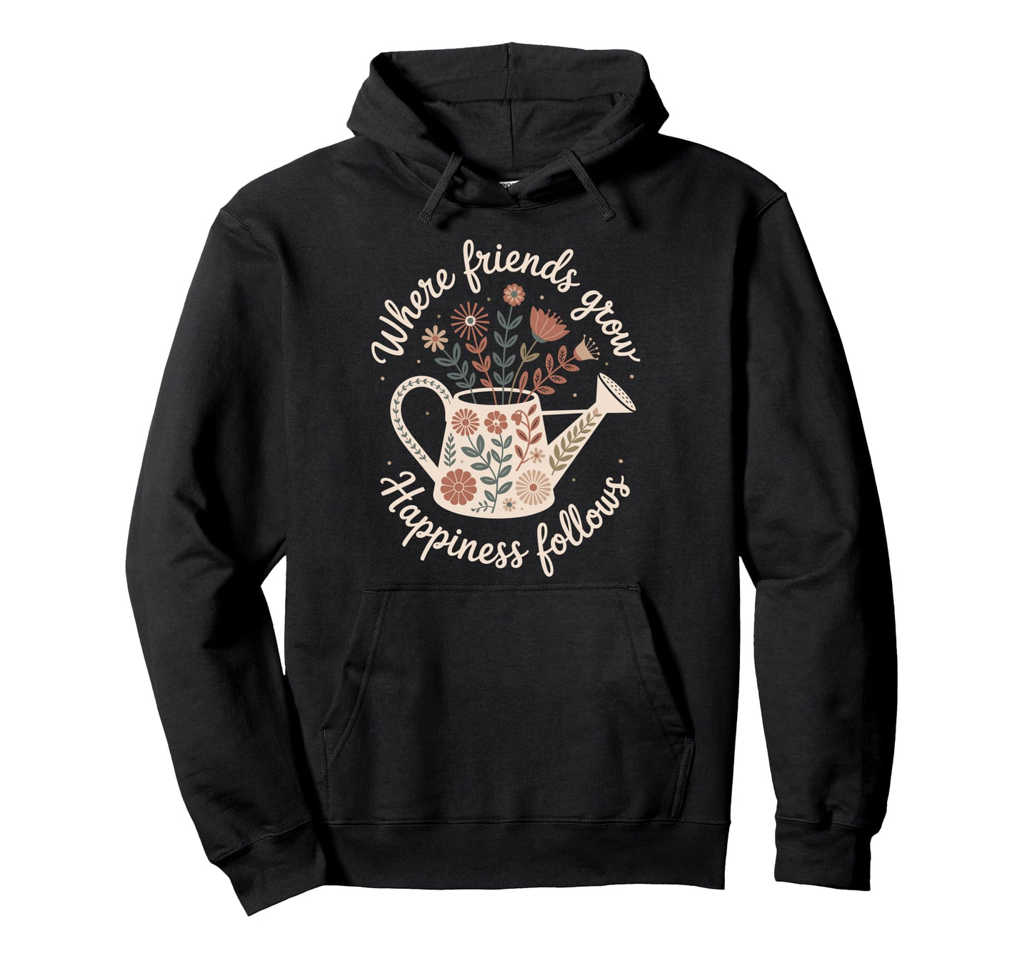 Garden Friends Boho Wildflower Can Hoodie - Novelty Apparel for Adults - T-Shirt, Sweatshirt, Hoodie