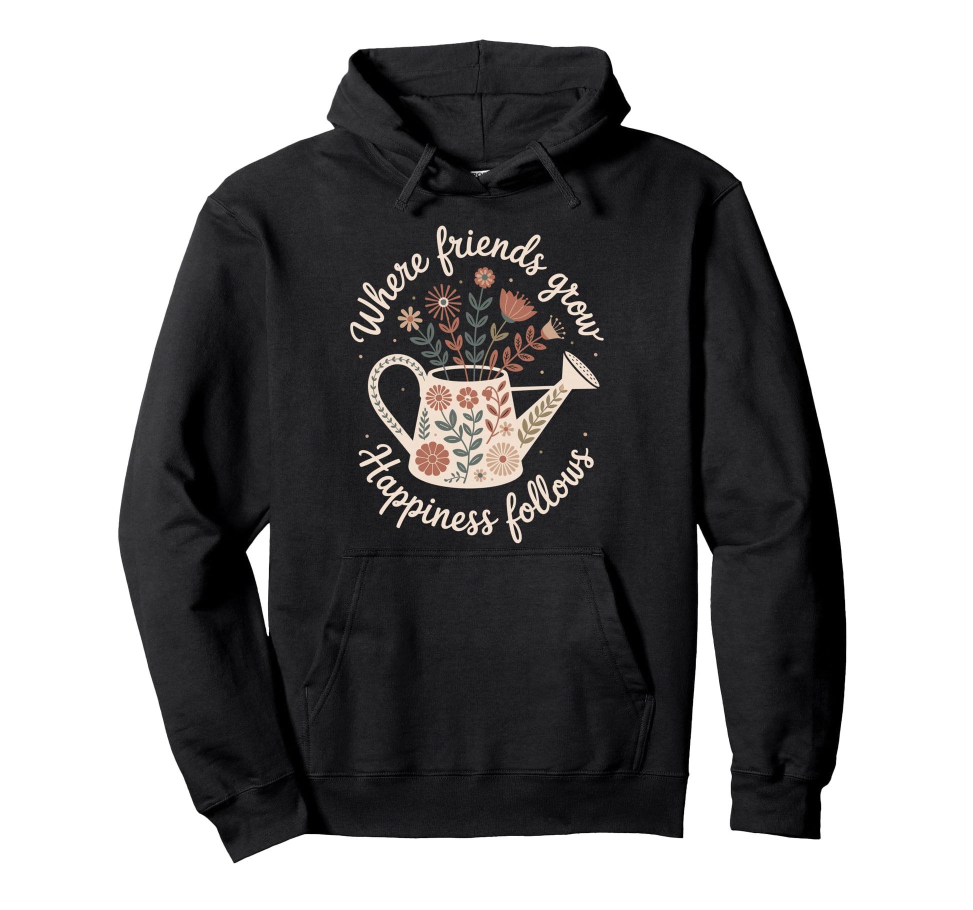 Garden Friends Boho Wildflower Can Hoodie - Novelty Apparel for Adults - T-Shirt, Sweatshirt, Hoodie