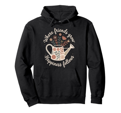 Garden Friends Boho Wildflower Can Hoodie - Novelty Apparel for Adults - T-Shirt, Sweatshirt, Hoodie