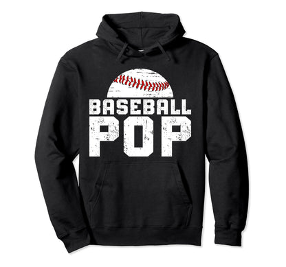 Baseball Pop Grandpa Pop Baseball Player Hoodie - Aesthetic Graphic Unisex - T-Shirt, Sweatshirt, Hoodie