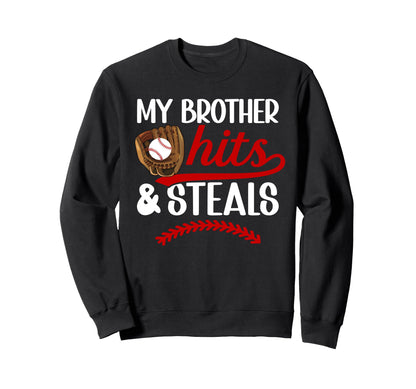 Funny Baseball Sister Baseball Sweatshirt - Streetwear Style for Adults - T-Shirt, Sweatshirt, Hoodie
