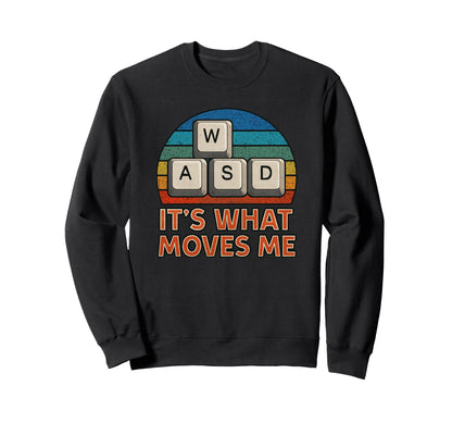 Wasd Gamer Keys Gaming Sweatshirt - Graphic Print Men Women - T-Shirt, Sweatshirt, Hoodie