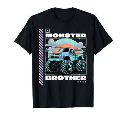 Monster Truck Brother Aesthetic Monster T-Shirt - Trendy Graphic Unisex - T-Shirt, Sweatshirt, Hoodie