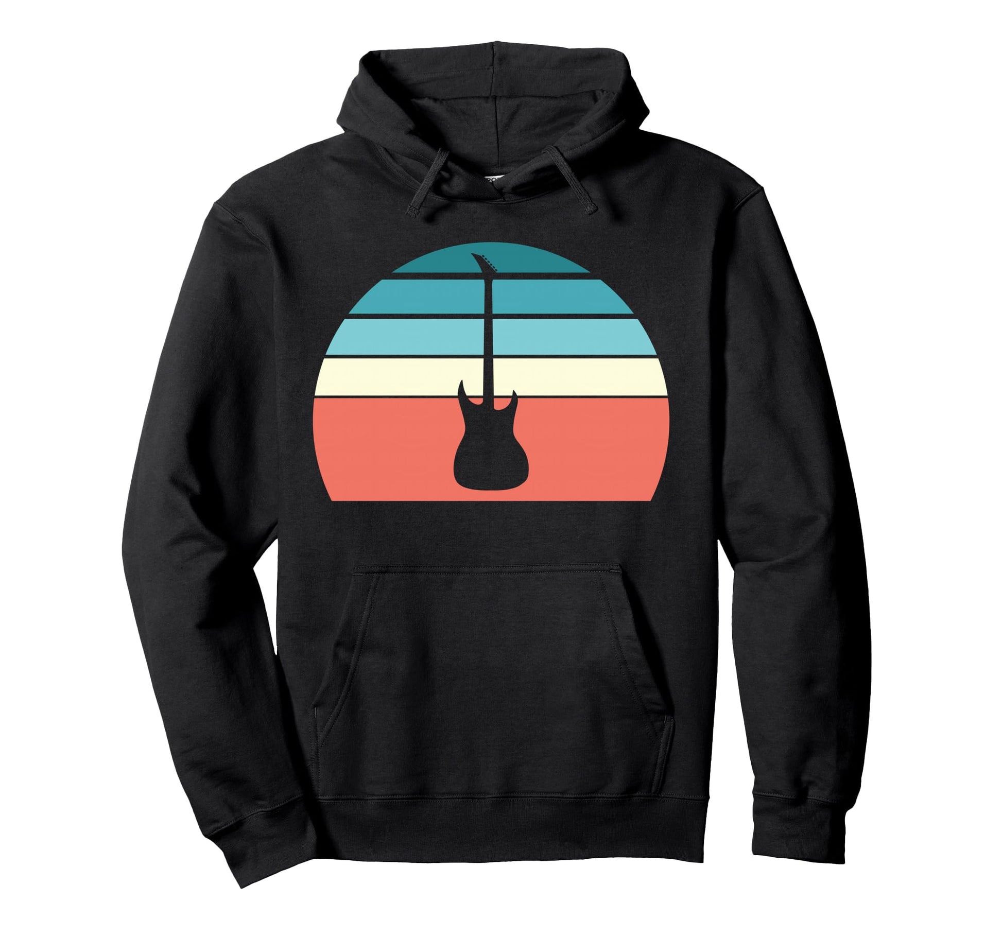 Guitar Sunset Rock Music Festival Hoodie - Unique Graphic Unisex - T-Shirt, Sweatshirt, Hoodie