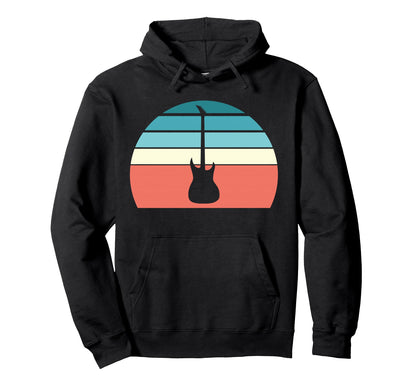 Guitar Sunset Rock Music Festival Hoodie - Unique Graphic Unisex - T-Shirt, Sweatshirt, Hoodie