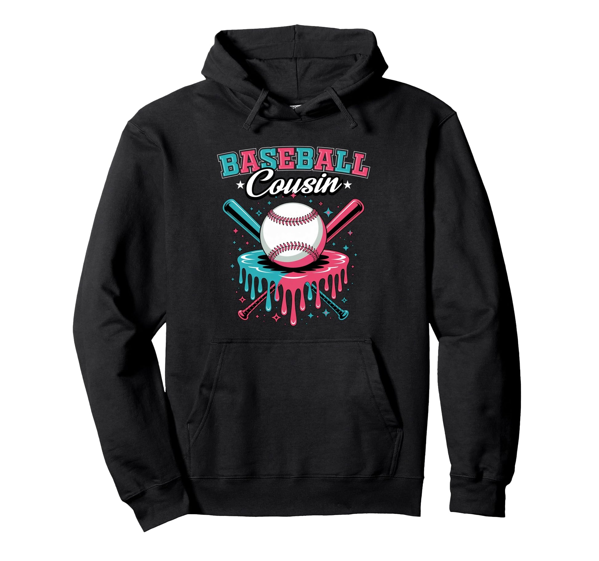 Baseball Cousin Drip Ice Cream Hoodie - Casual Everyday Wear Men Women - T-Shirt, Sweatshirt, Hoodie