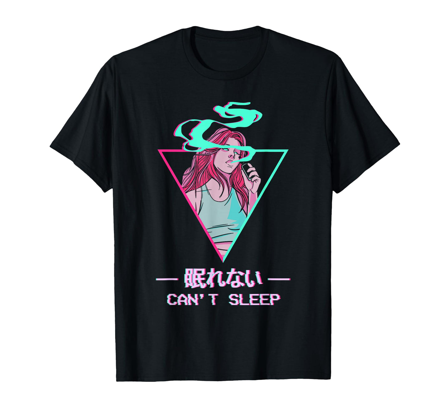 Cant Sleep Japanese Otaku Anime Vaporwave T-Shirt - Unique Graphic Unisex - T-Shirt, Sweatshirt, Hoodie