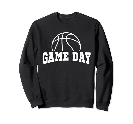 Basketball Game Day Basketball Mom Sweatshirt - Graphic Print Men Women - T-Shirt, Sweatshirt, Hoodie