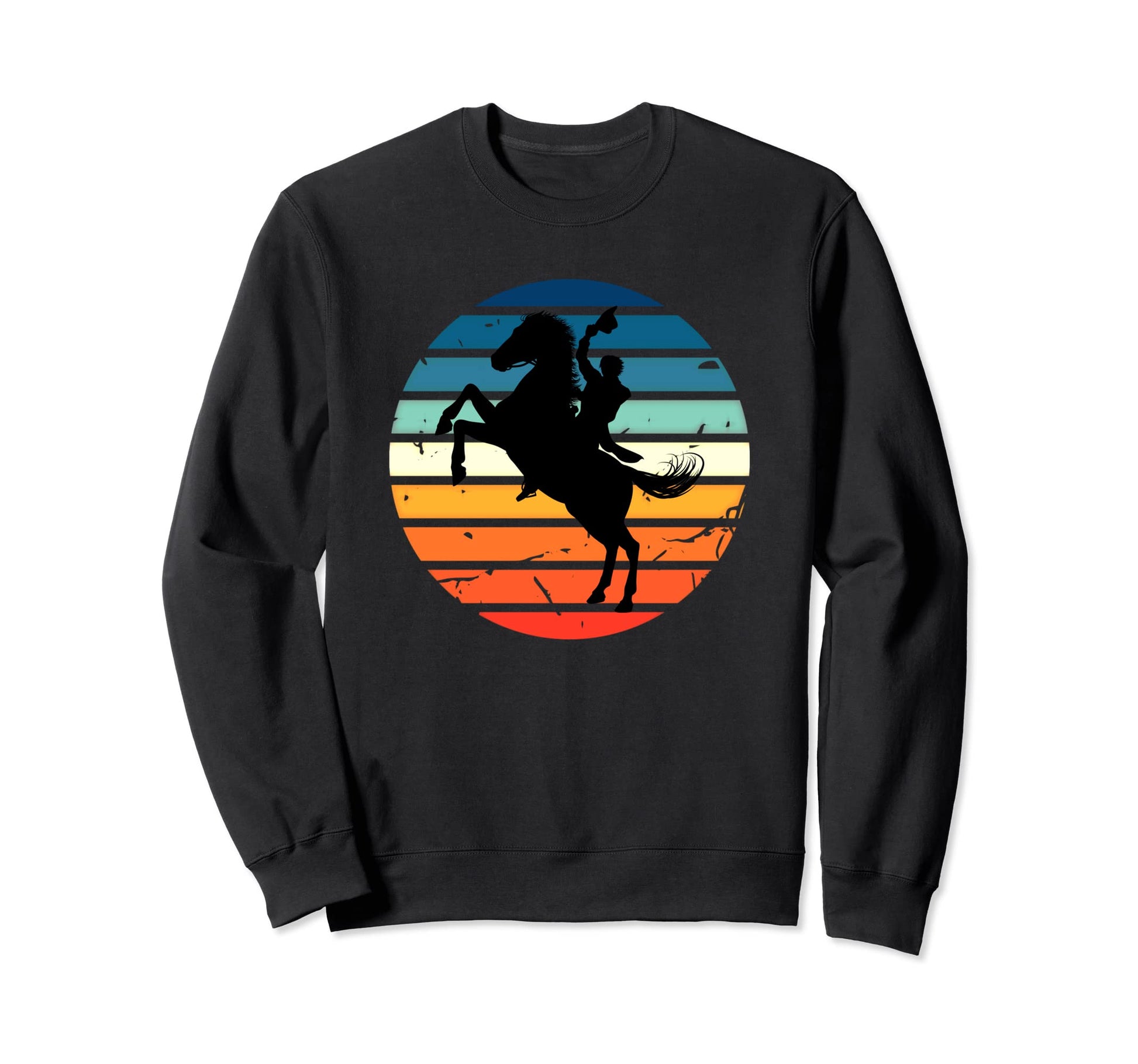 Horses Ponies Sunsets Country Chic Sweatshirt - Minimalist Print Men Women - T-Shirt, Sweatshirt, Hoodie