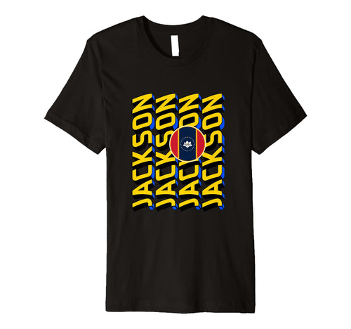 Jackson City Mississippi Flag Modern T-Shirt - Aesthetic Graphic Men Women - T-Shirt, Sweatshirt, Hoodie