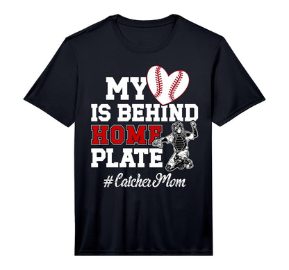 Mens Proud Baseball Catcher Mom Baseball T-Shirt - Graphic Print Unisex - T-Shirt, Sweatshirt, Hoodie