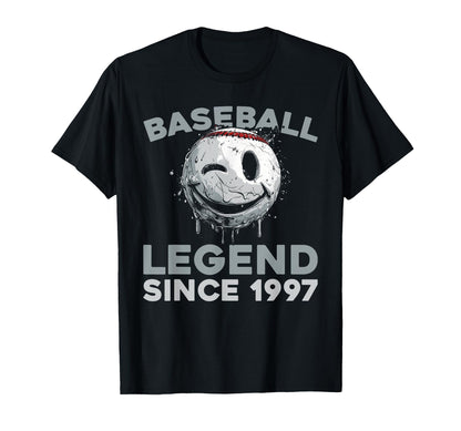 Born 1997 Baseballer Baseball Team T-Shirt - Custom Art Print for Adults - T-Shirt, Sweatshirt, Hoodie