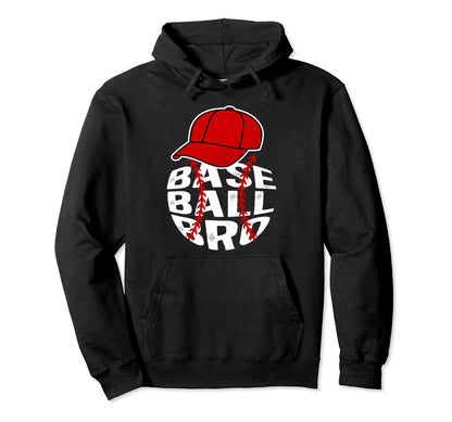 Baseball Bro Proud Baseball Brother Hoodie - Novelty Apparel Men Women - T-Shirt, Sweatshirt, Hoodie