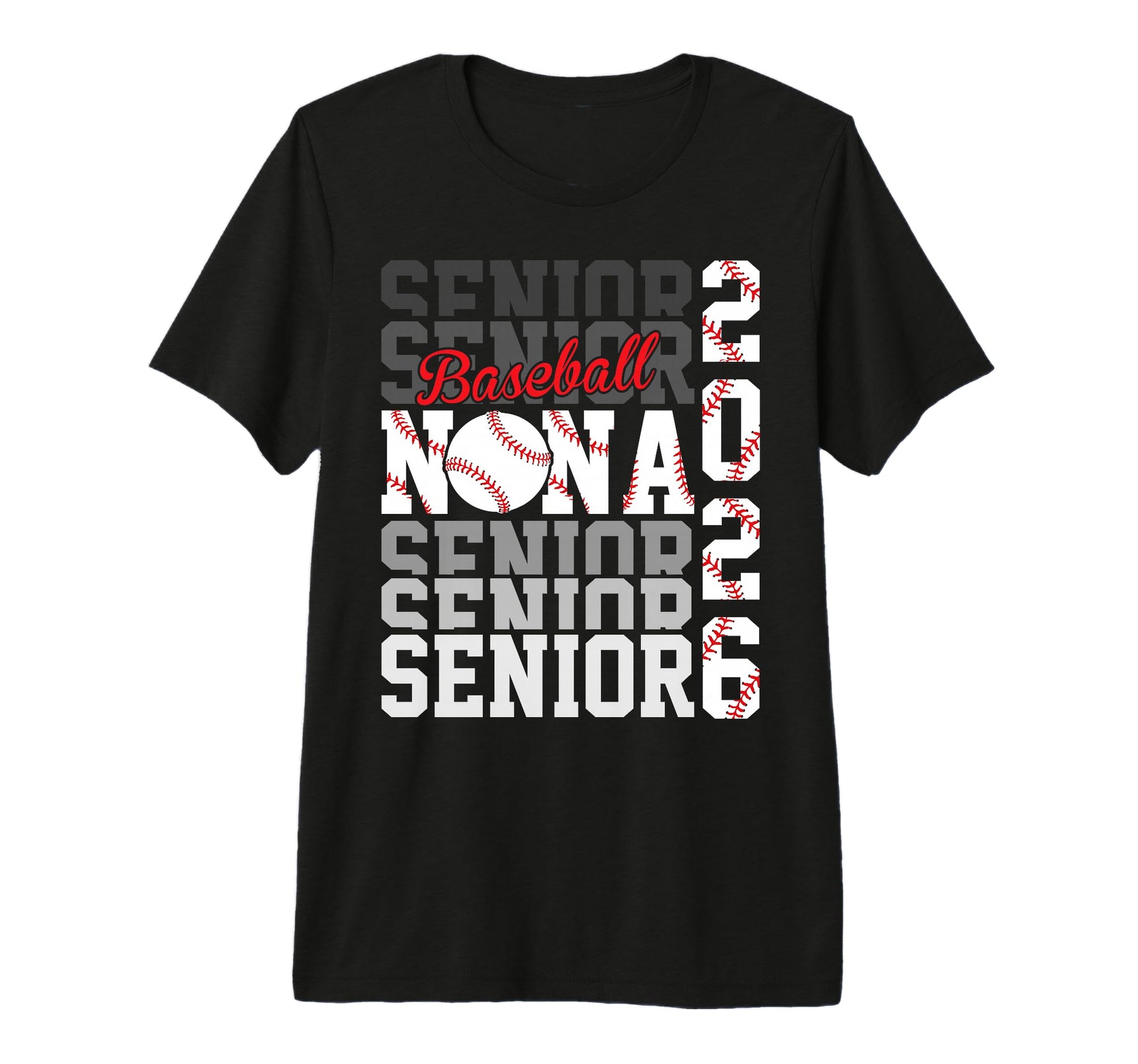 2026 Baseball Senior Nana T-Shirt - Fun Novelty Design Men Women - T-Shirt, Sweatshirt, Hoodie