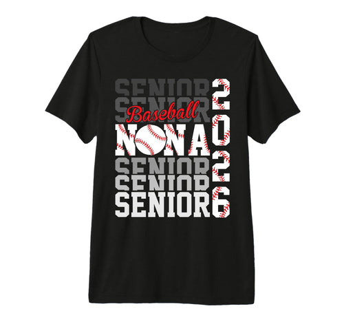 2026 Baseball Senior Nana T-Shirt - Fun Novelty Design Men Women - T-Shirt, Sweatshirt, Hoodie