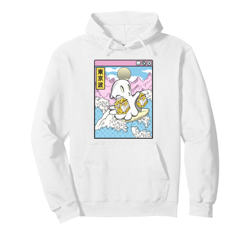 Surfing Ghost Banana Milk Japanese Hoodie - Novelty Apparel for Adults - T-Shirt, Sweatshirt, Hoodie