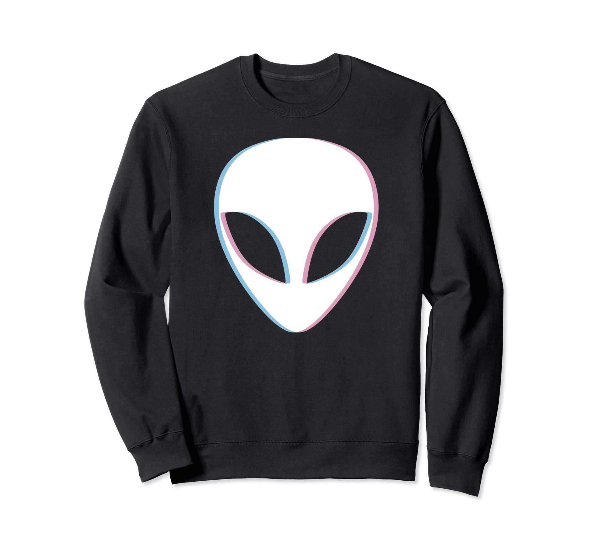 Alien Vaporwave Pastel Goth Sweatshirt - Casual Everyday Wear for Adults - T-Shirt, Sweatshirt, Hoodie