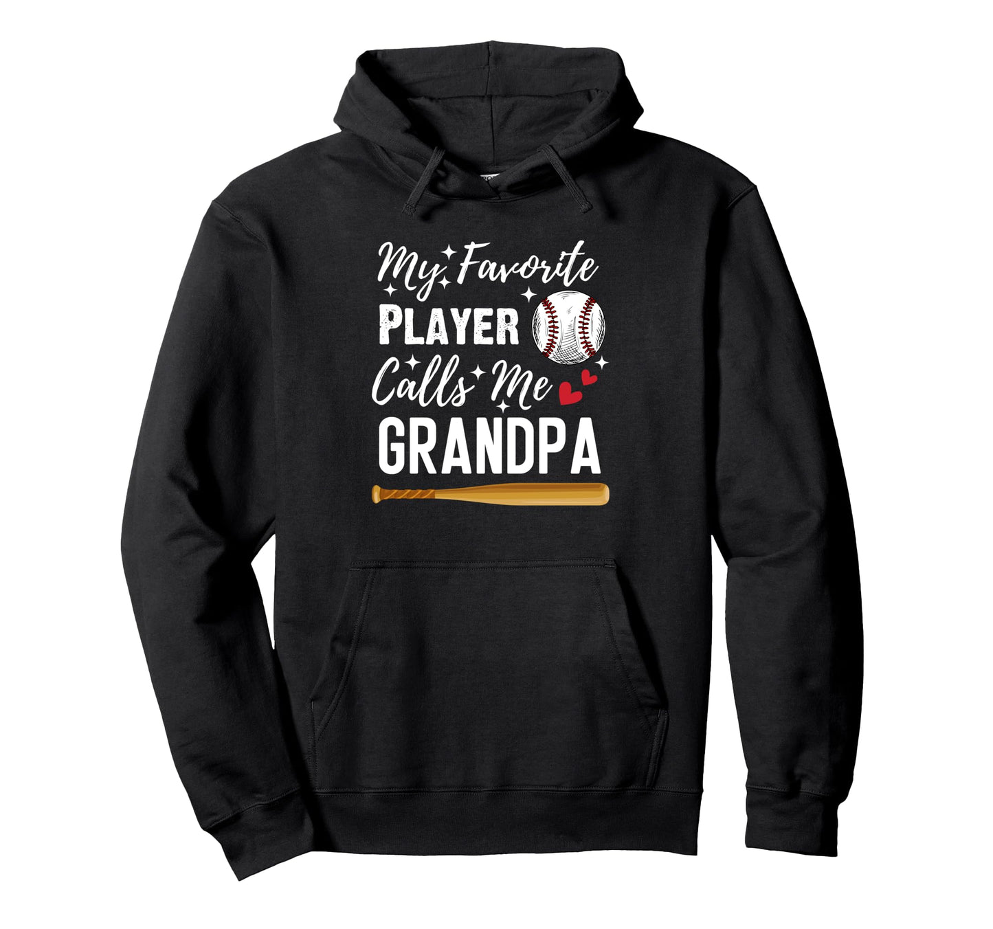 Baseball My Favorite Player Calls Me Hoodie - Minimalist Print for Adults - T-Shirt, Sweatshirt, Hoodie
