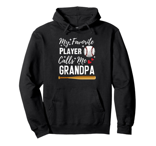 Baseball My Favorite Player Calls Me Hoodie - Minimalist Print for Adults - T-Shirt, Sweatshirt, Hoodie