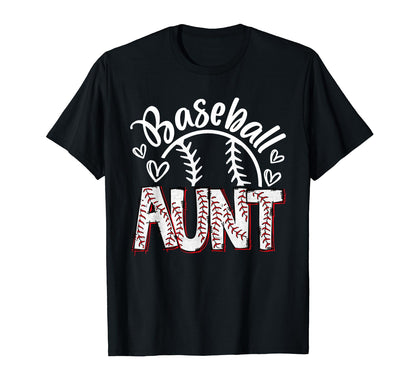 Baseball Aunt Baseball Proud Auntie T-Shirt - Unique Graphic Men Women - T-Shirt, Sweatshirt, Hoodie