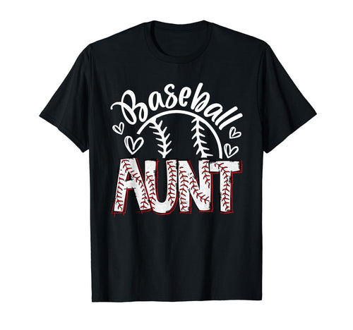 Baseball Aunt Baseball Proud Auntie T-Shirt - Unique Graphic Men Women - T-Shirt, Sweatshirt, Hoodie