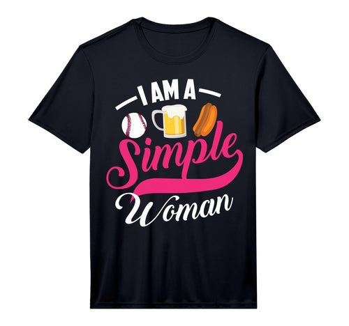 Mens I Am Simple Love Baseball Beer T-Shirt - Novelty Apparel for Adults - T-Shirt, Sweatshirt, Hoodie