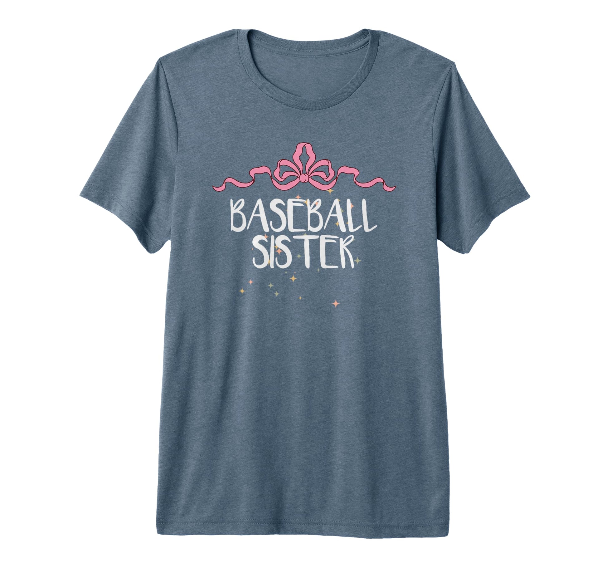 Funny Baseball Sister Coquette Art Bow T-Shirt - Novelty Apparel Unisex - T-Shirt, Sweatshirt, Hoodie